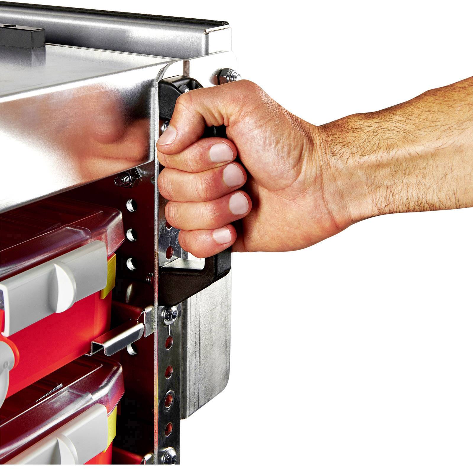 Raaco CarryLite 80 Trolley für Sortimentskoffer (B x H x T) 550 x 1280 x 530mm Anzahl Fächer: 7 Inhalt 1St.