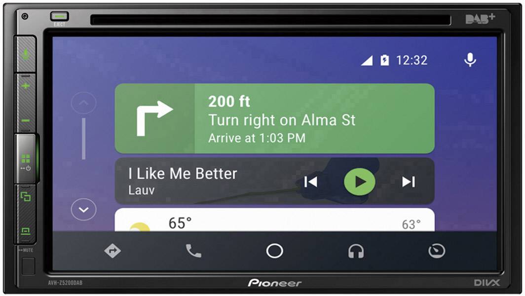 Pioneer AVH-Z5200DAB Doppel-DIN Moniceiver DAB+ Tuner, Bluetooth®-Freisprecheinrichtung, Anschluss für Rückfahrkamera