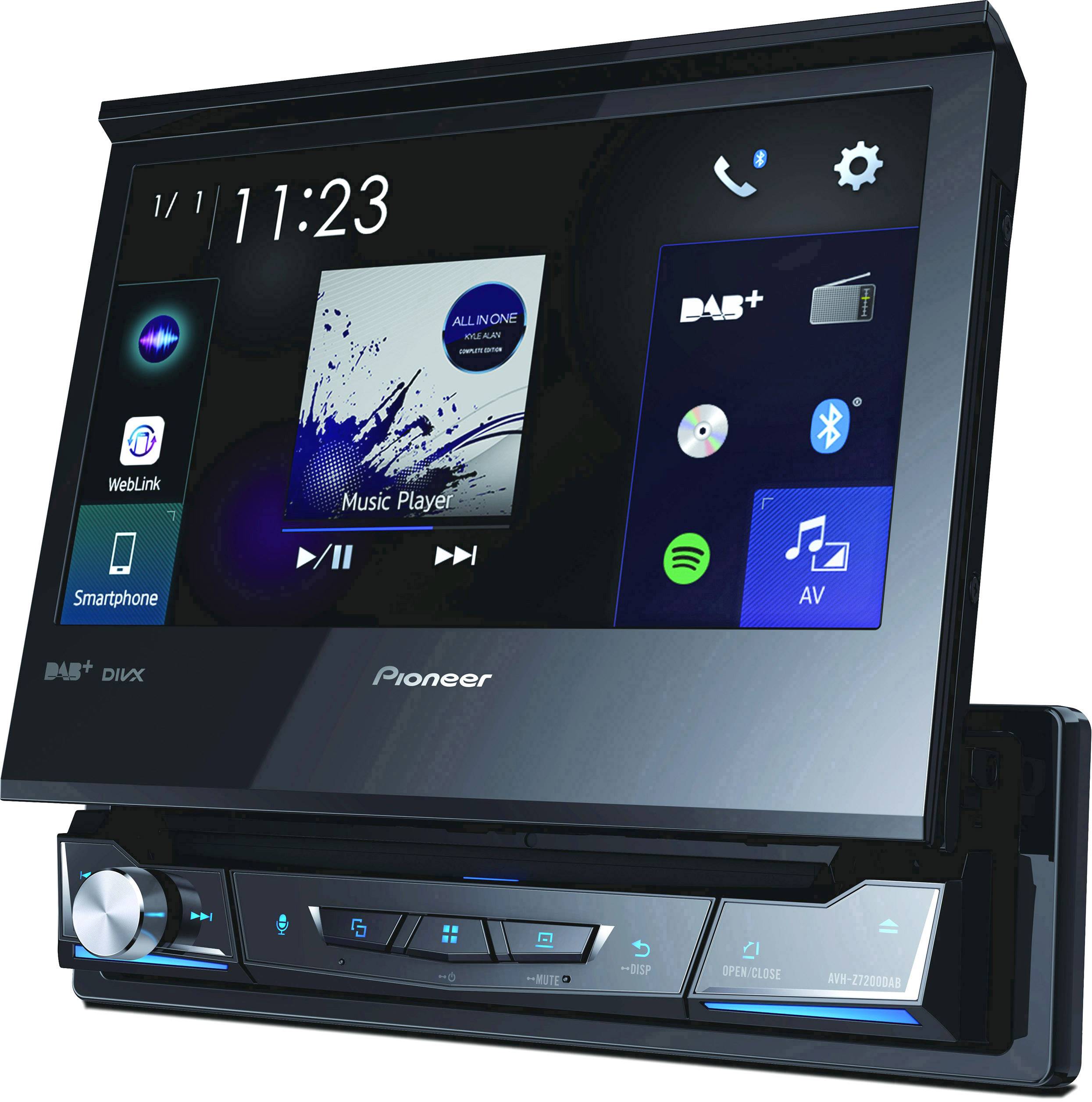 Pioneer AVH-Z7200DAB Moniceiver DAB+ Tuner, Anschluss für Lenkradfernbedienung, Bluetooth®-Freisprecheinrichtung, AppRadio
