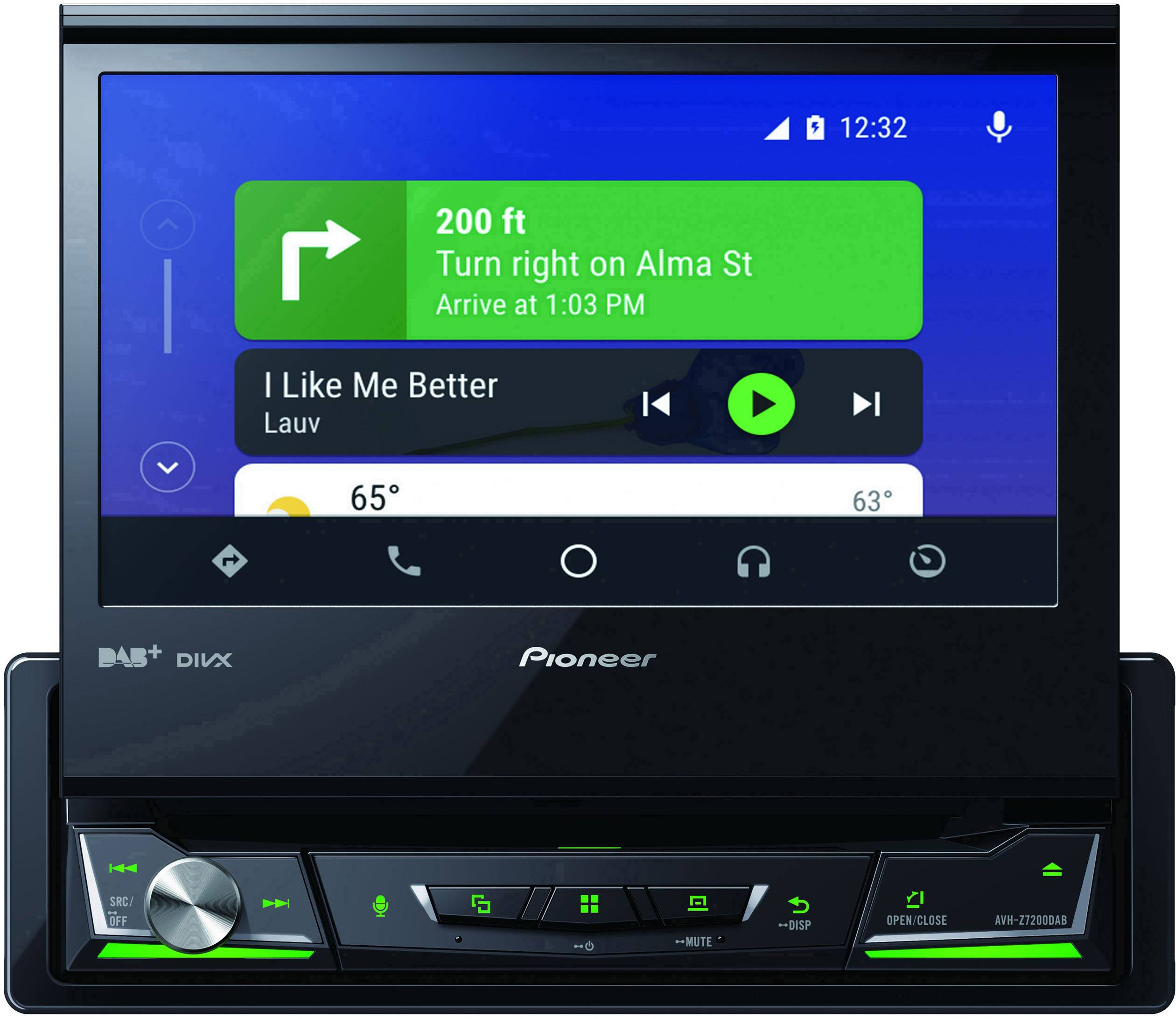 Pioneer AVH-Z7200DAB Moniceiver DAB+ Tuner, Anschluss für Lenkradfernbedienung, Bluetooth®-Freisprecheinrichtung, AppRadio