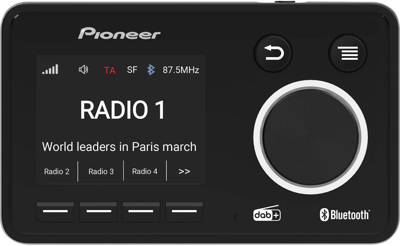 Pioneer SDA-11DAB DAB+ Empfänger Bluetooth Musikstreaming, Freisprechfunktion