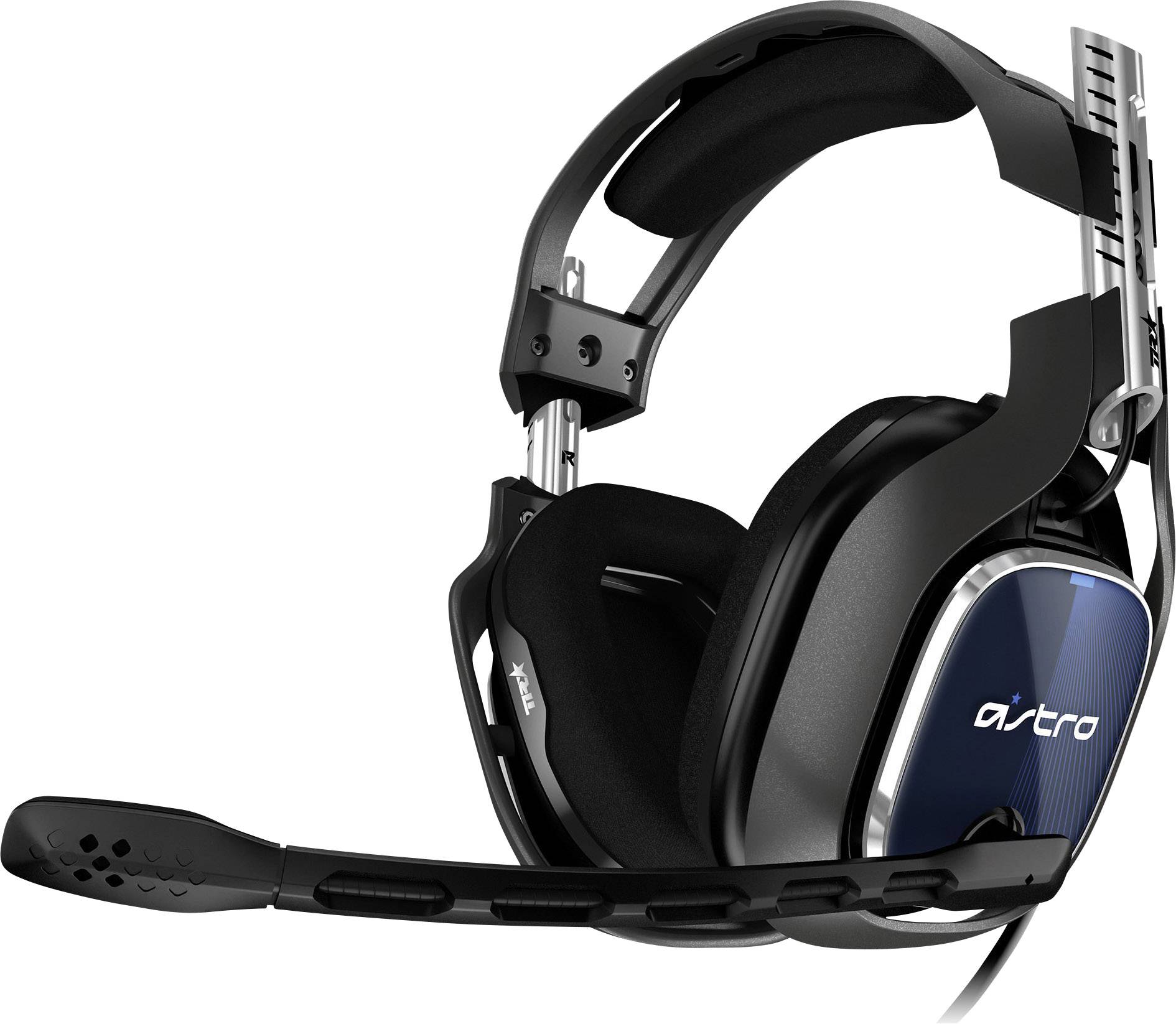 Astro Gaming A40 Over Ear Headset kabelgebunden Stereo Schwarz, Blau Mikrofon-Rauschunterdrückung Lautstärkeregelung Gaming