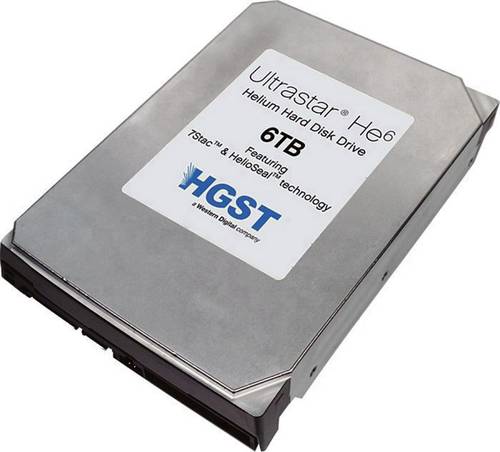 HGST 0F18370 Interne Festplatte 8.9cm (3.5 Zoll) 6TB Ultrastar He⁶ Bulk SAS 6 Gb/s