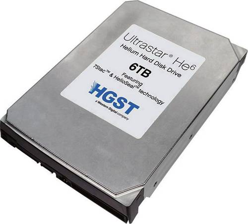 HGST 0F20577 Interne Festplatte 8.9cm (3.5 Zoll) 6TB Ultrastar He⁶ Bulk SAS 6 Gb/s
