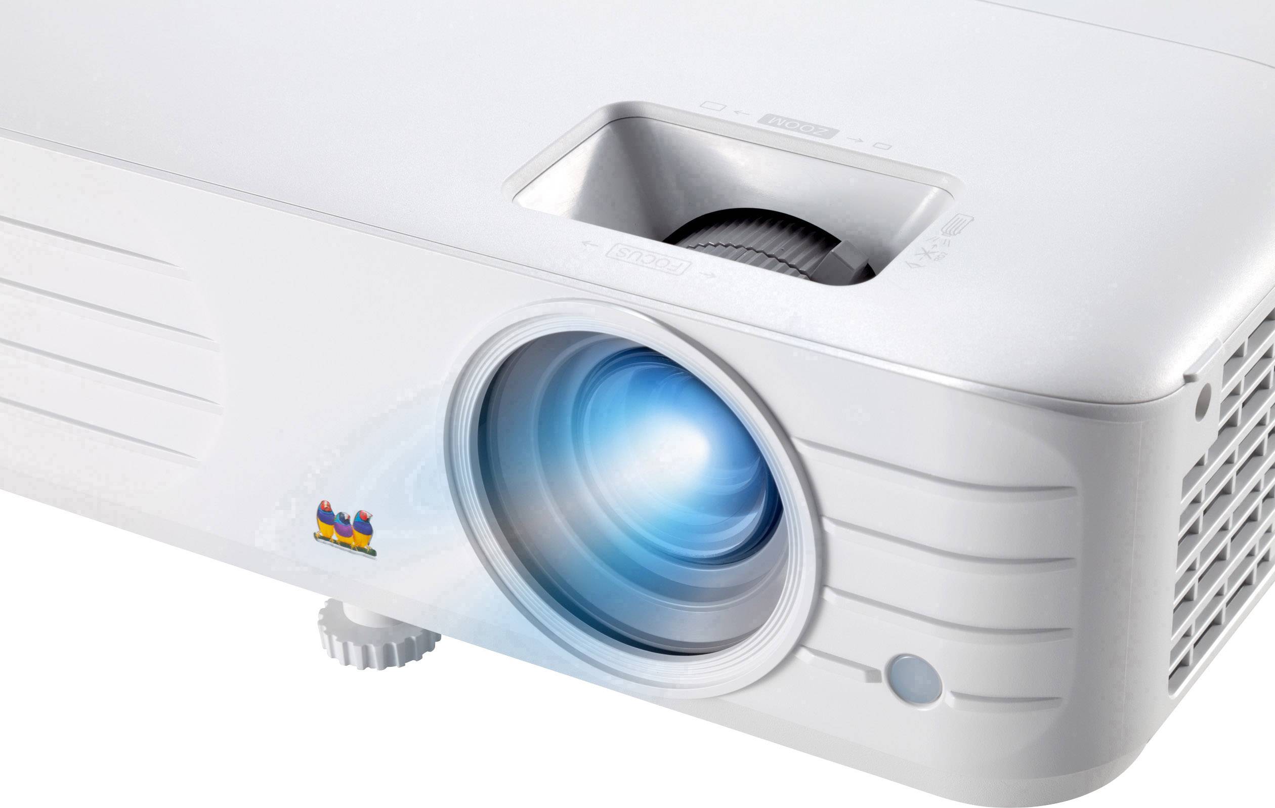 Viewsonic Beamer PX701HD DC3 3500 lm 640 x 480 VGA, 1920 x 1080 Full HD automatische Trapezkorrektur, mit Fernbedienung, Integrierter Lautsprecher