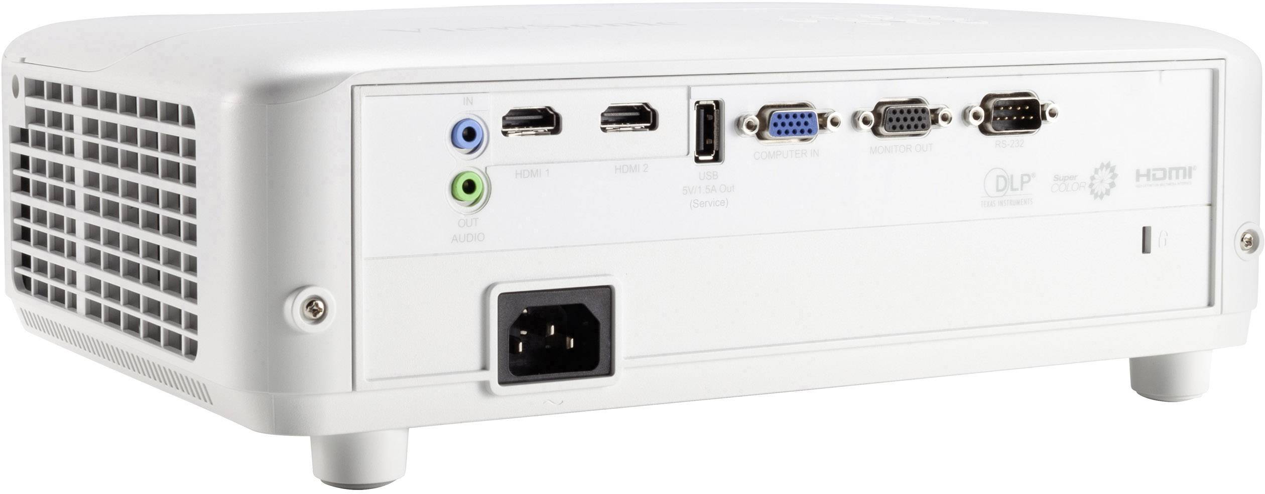 Viewsonic Beamer PX701HD DC3 3500 lm 640 x 480 VGA, 1920 x 1080 Full HD automatische Trapezkorrektur, mit Fernbedienung, Integrierter Lautsprecher