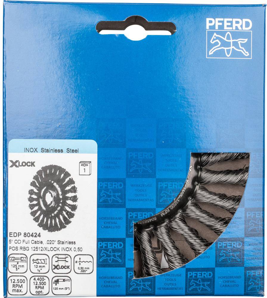 PFERD TOOLS Rundbürste gezopft X-Lock 43303038 1St.