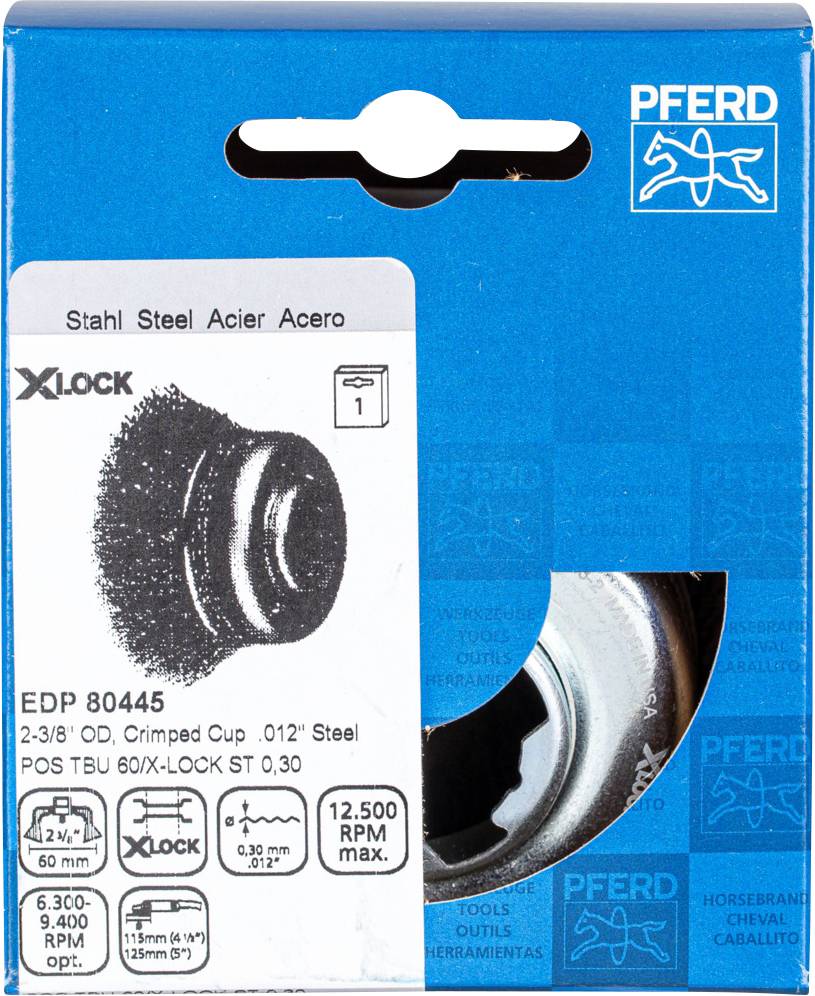 PFERD TOOLS Topfbürste ungezopft X-Lock 43468922 1St.