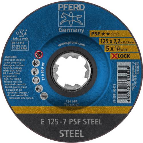 PFERD TOOLS 62011125 Schruppscheibe gekröpft Durchmesser 125 mm 10 St.