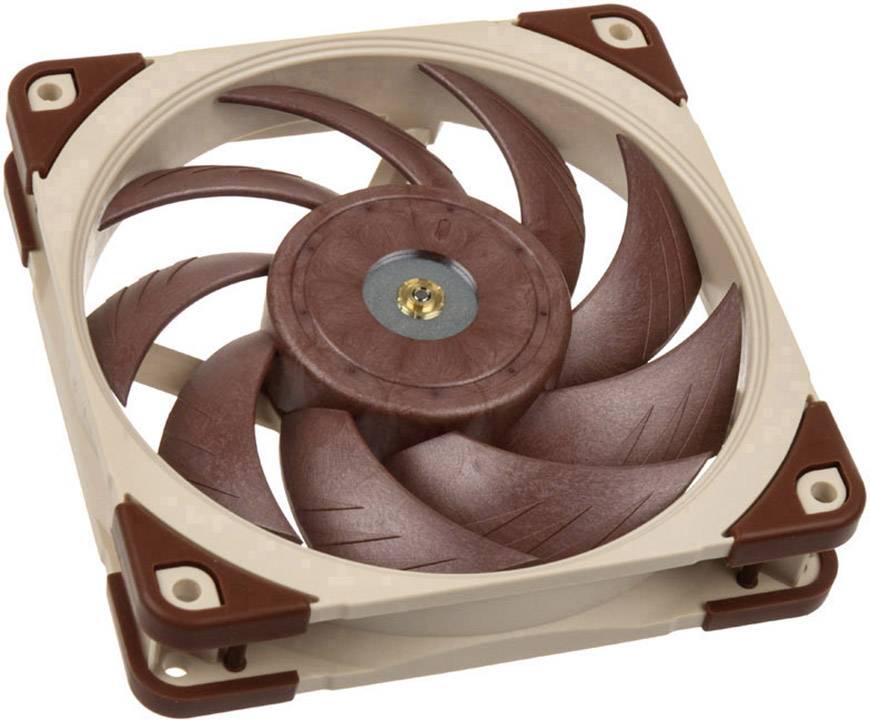 Noctua NF-A12x25 ULN CPU-Kühler mit Lüfter Braun, Beige (B x H x T) 120 x 120 x 25 mm Heatpipe, inkl. Wärmeleitpaste