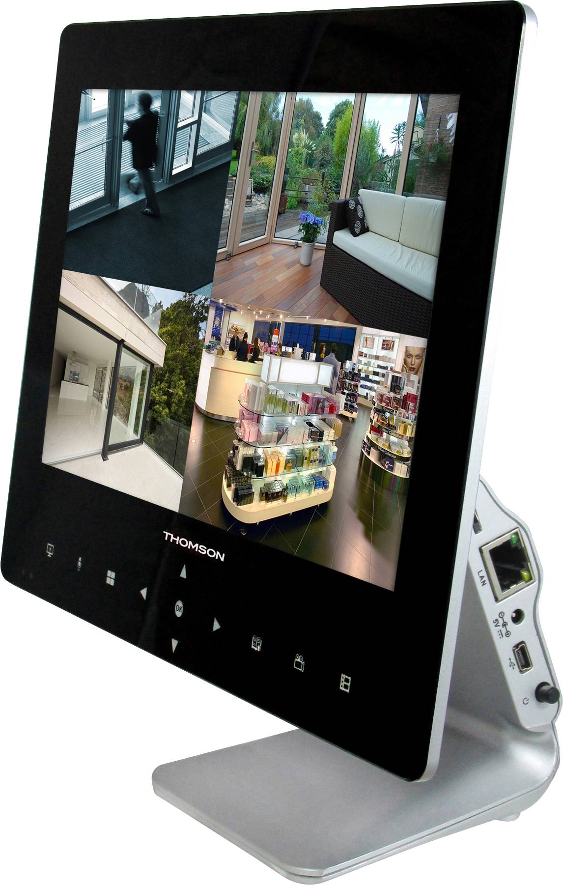 Thomson 512330 Funk-Überwachungskamera-Set mit 2 Kameras 1280 x 720 Pixel 2.4 GHz