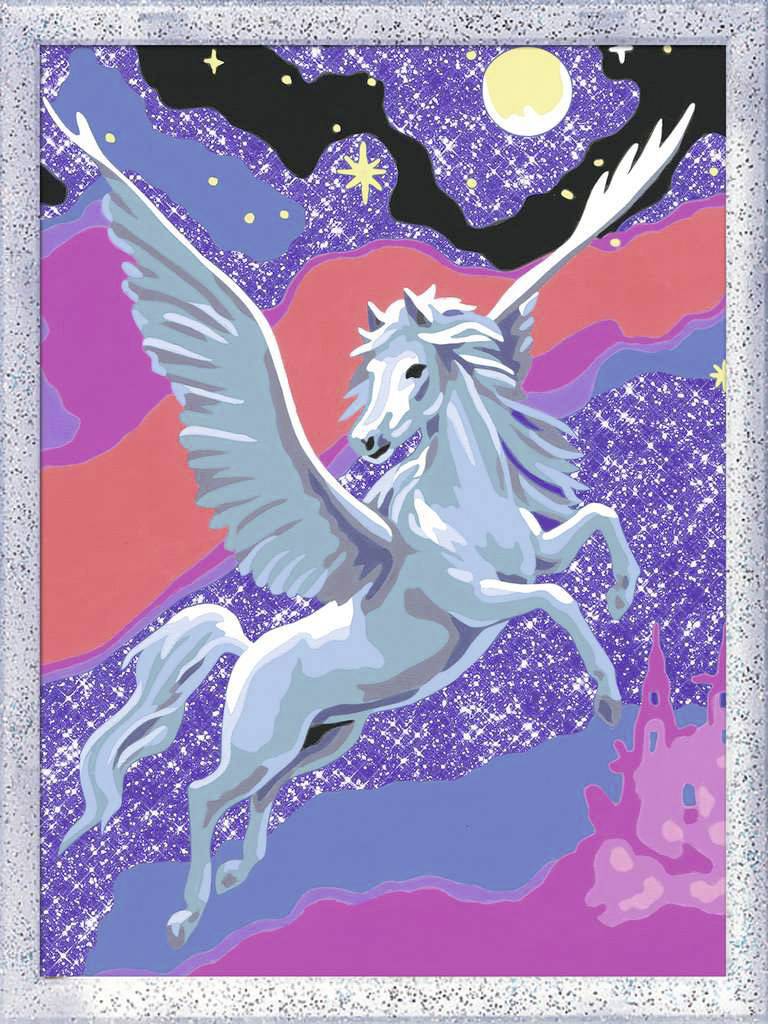 Malen nach Zahlen - Stolzer Pegasus