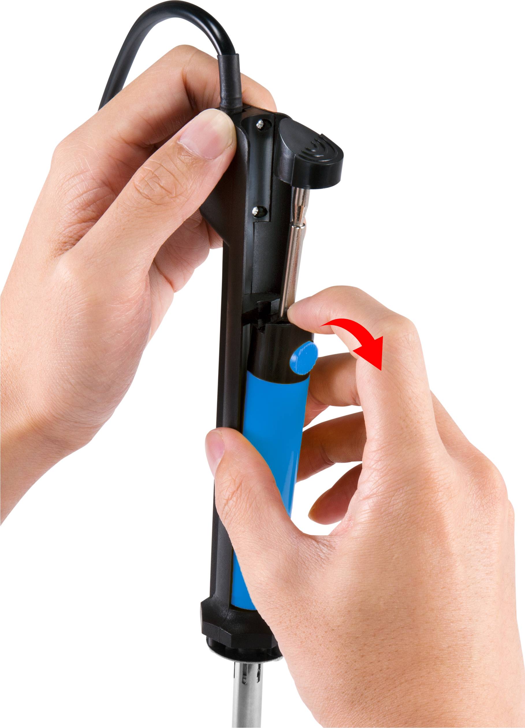 Basetech LWK-211 Entlötkolben 230V 40W Bleistiftform 450°C (max) inkl. Entlötsaugpumpe, inkl. Lötspitze