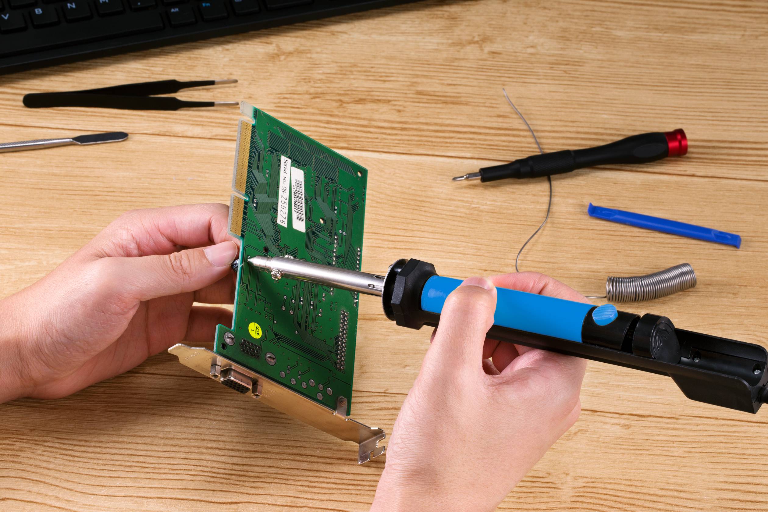 Basetech LWK-211 Entlötkolben 230V 40W Bleistiftform 450°C (max) inkl. Entlötsaugpumpe, inkl. Lötspitze