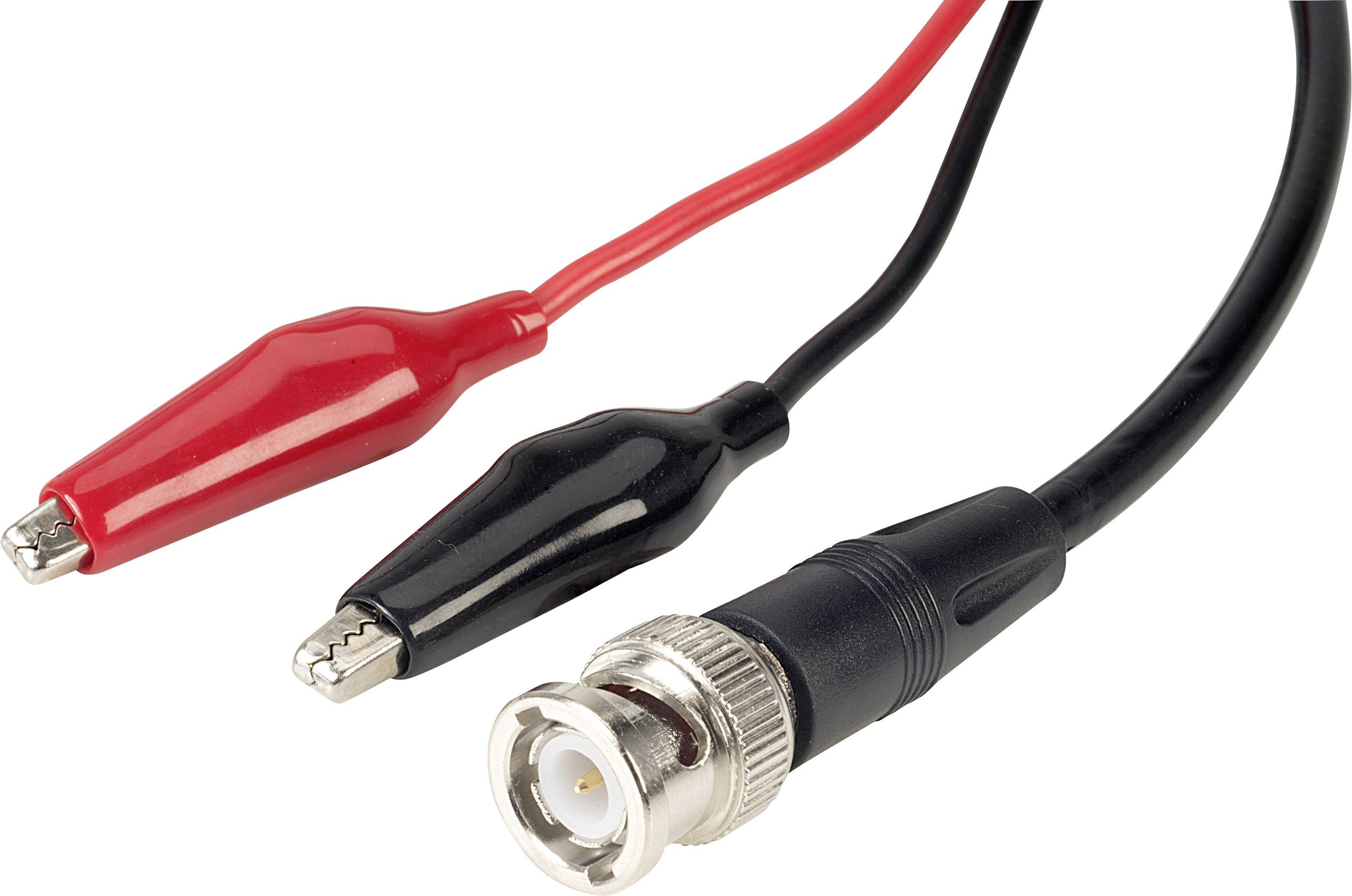 TRU COMPONENTS 16-0315 BNC-Messleitung 1.20m Schwarz, Rot