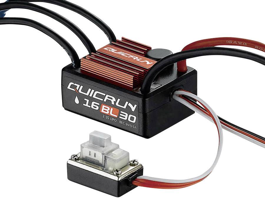 Hobbywing QuicRun WP16BL30 Automodell Brushless Fahrtregler Belastbarkeit (max. A): 180A
