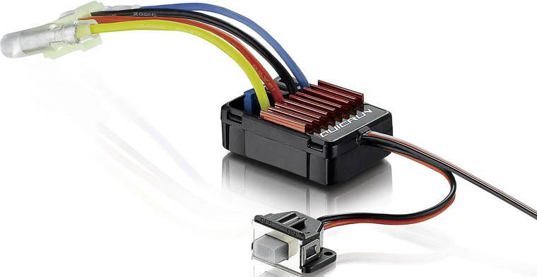 Hobbywing QuicRun 1625 Automodell Brushed Fahrtregler Belastbarkeit (max. A): 100A