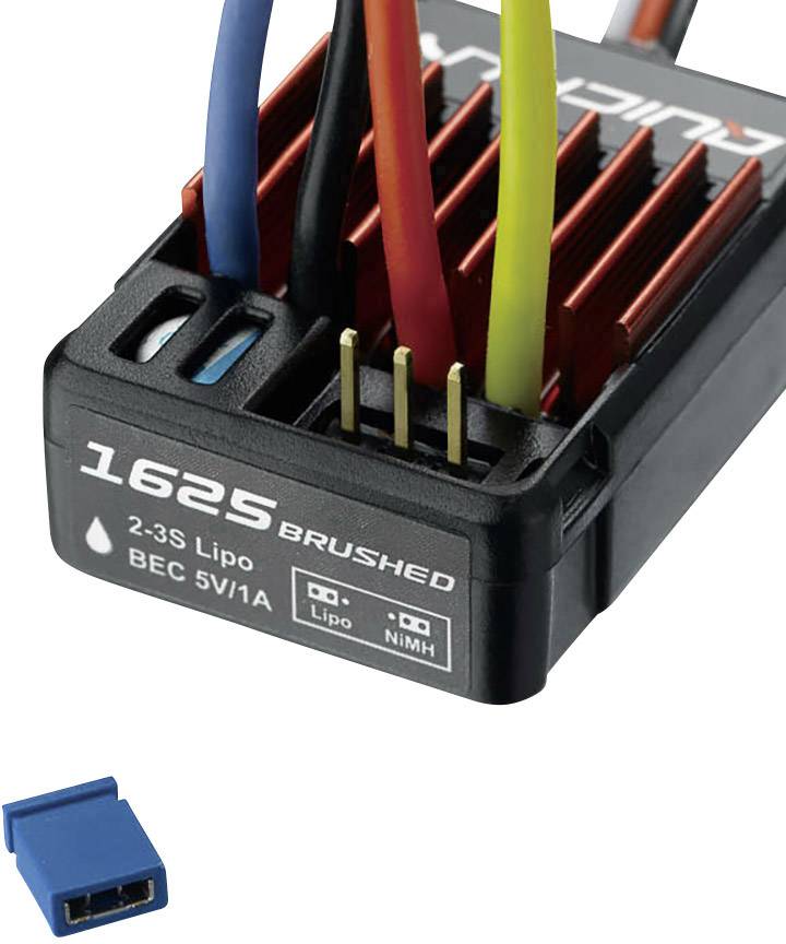 Hobbywing QuicRun 1625 Automodell Brushed Fahrtregler Belastbarkeit (max. A): 100A