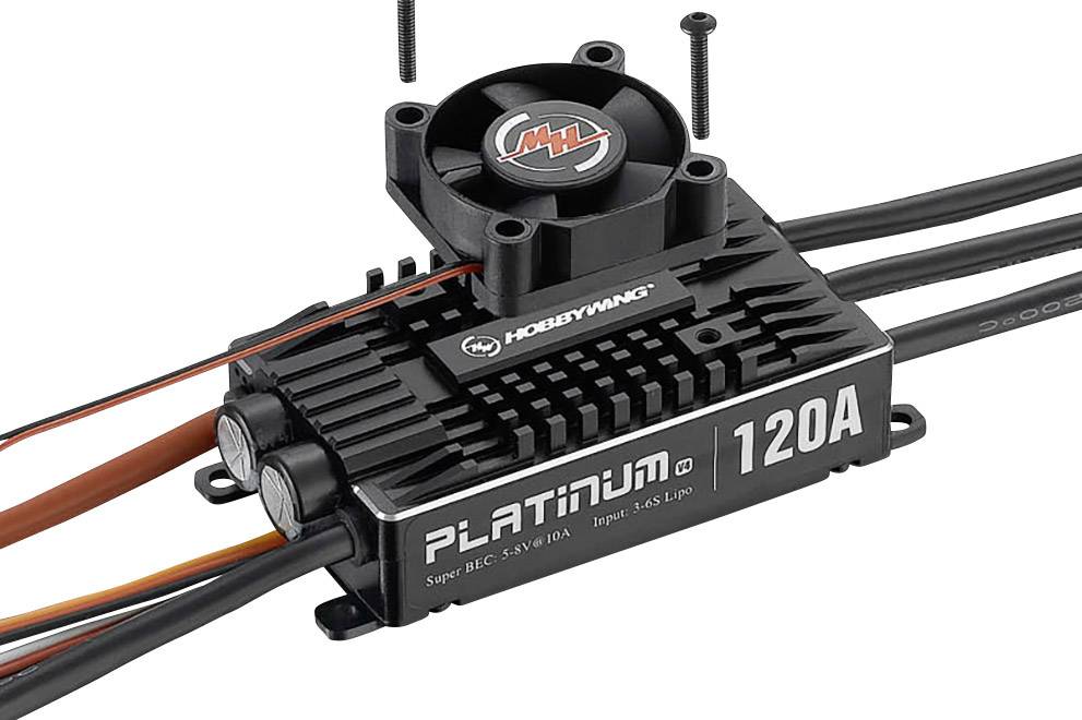 Hobbywing Platinum Pro 120A V4 Flugmodell Brushless Flugregler Belastbarkeit (max. A): 150A