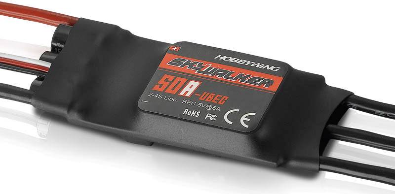 Hobbywing Skywalker 50A Flugmodell Brushless Flugregler Belastbarkeit (max. A): 65 A