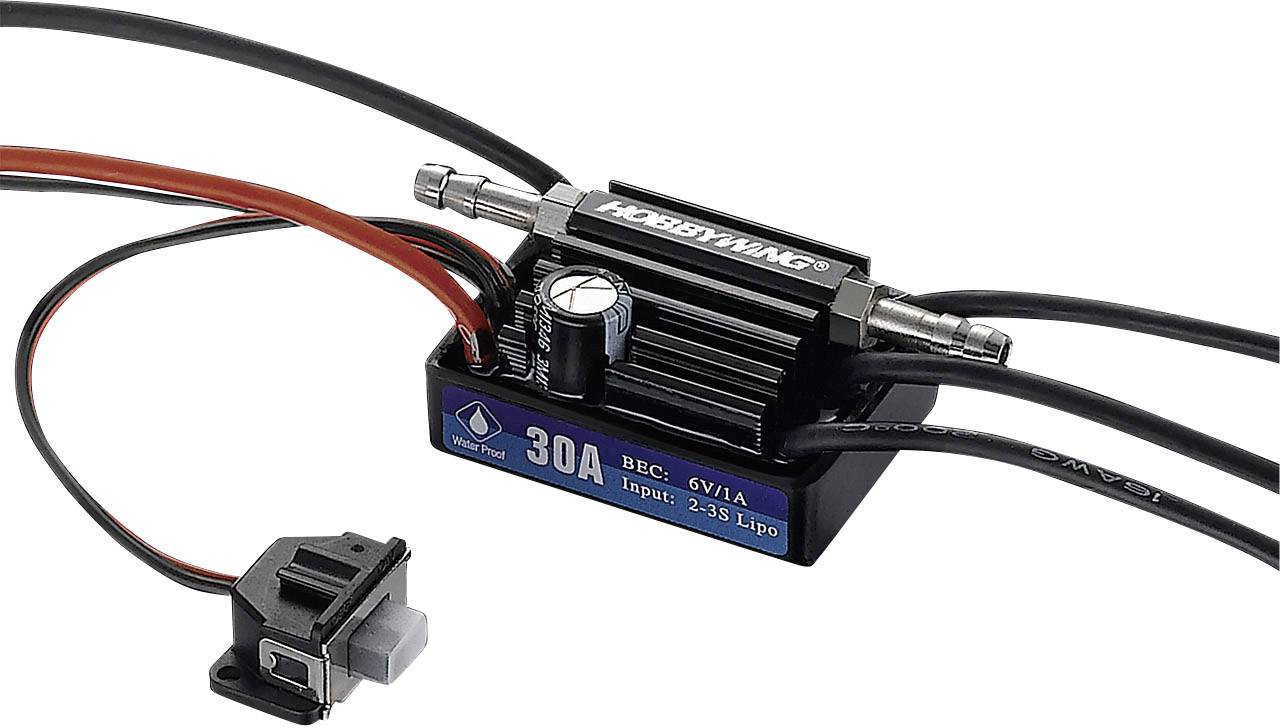 Hobbywing Seaking 30A V3 Schiffsmodell Brushless Fahrtregler Belastbarkeit (max. A): 180 A