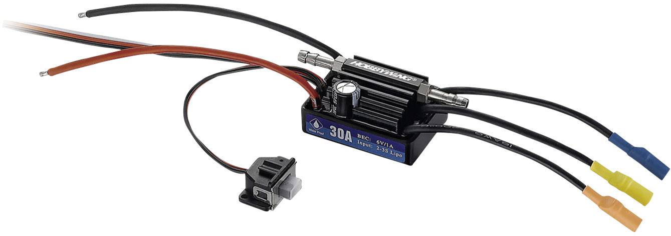 Hobbywing Seaking 30A V3 Schiffsmodell Brushless Fahrtregler Belastbarkeit (max. A): 180A