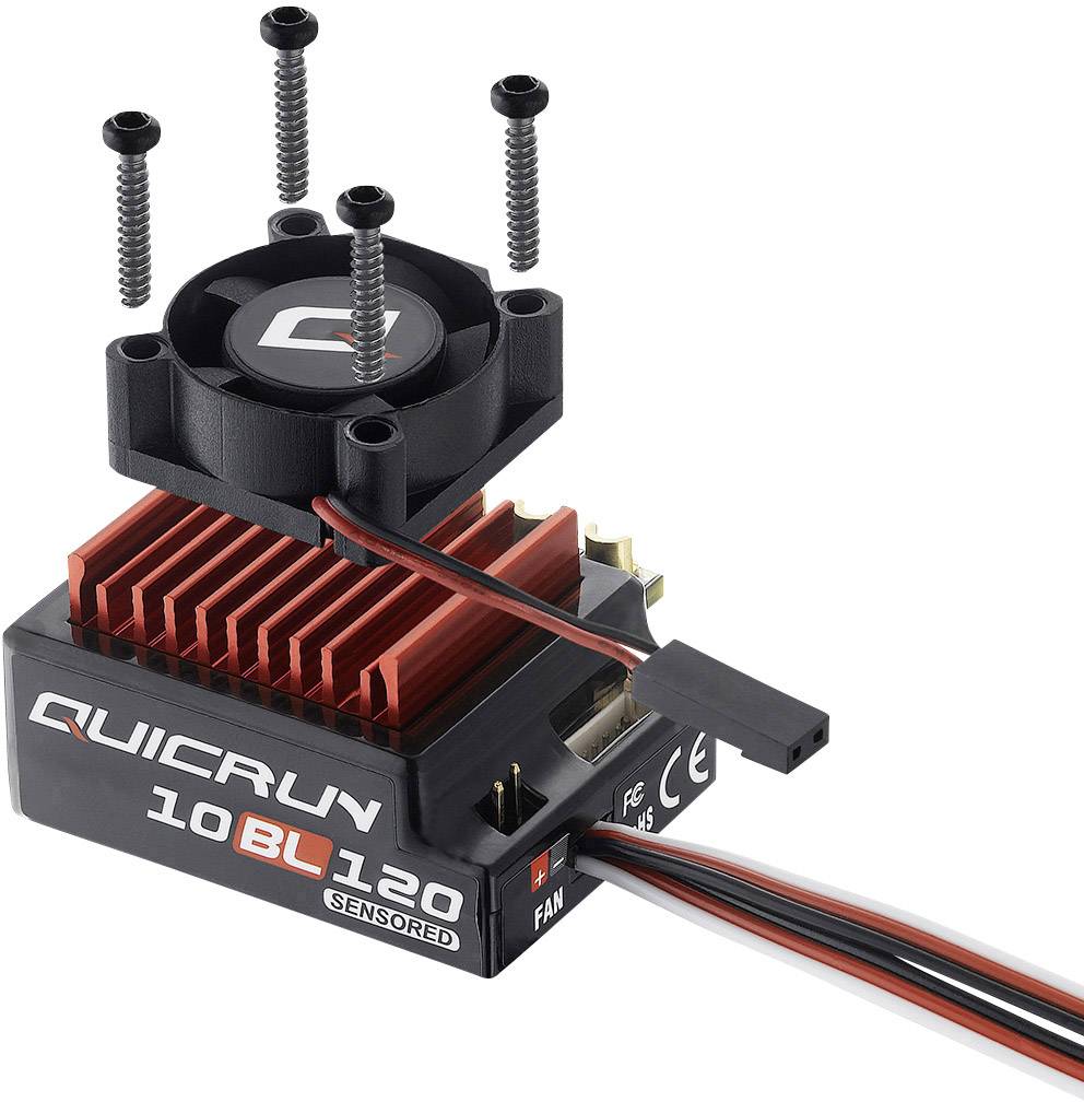 Hobbywing QuicRun 10BL120 120A Automodell Brushless Fahrtregler Belastbarkeit (max. A): 760A