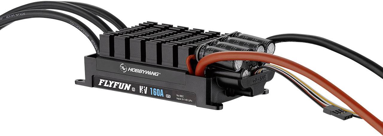 Hobbywing FlyFun V5 160A Flugmodell Brushless Flugregler Belastbarkeit (max. A): 200A