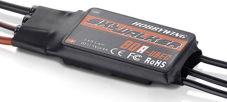 Hobbywing Skywalker 80A Flugmodell Brushless Flugregler Belastbarkeit (max. A): 100 A