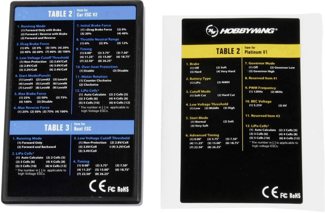 Hobbywing Programmierbox Passend für (Modell (Modell-Regler): Hobbywing Xerun, Ezrun, Seaking
