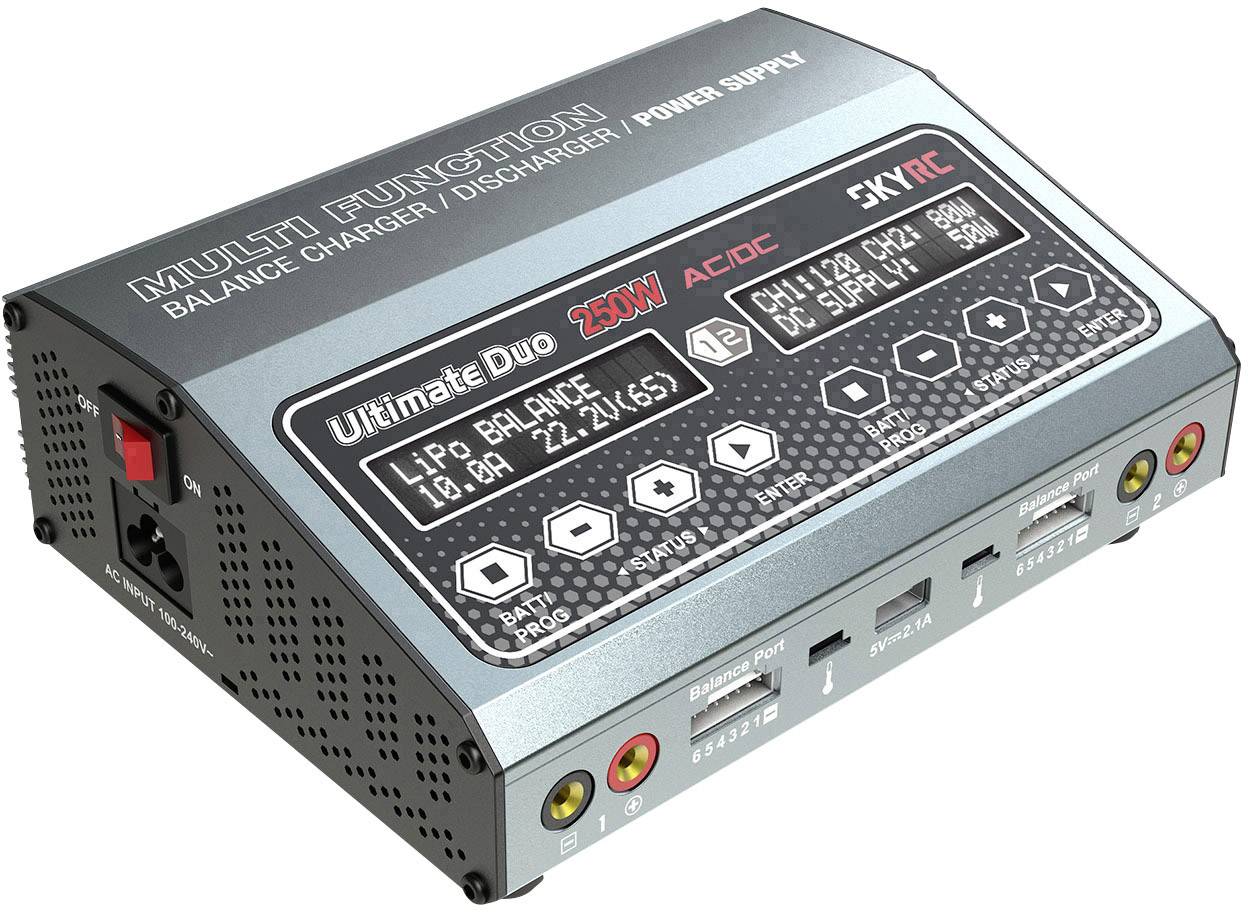 SKYRC D250 Modellbau-Multifunktionsladegerät 10A LiPo, LiFePO, LiIon, NiMH, NiCd
