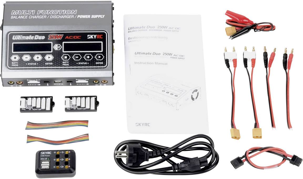 SKYRC D250 Modellbau-Multifunktionsladegerät 10A LiPo, LiFePO, LiIon, NiMH, NiCd