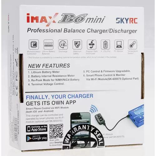 SKYRC B6 Mini Modellbau-Multifunktionsladegerät 6A LiPo, LiFePO, LiIon, NiMH, NiCd, Blei SKYRC B6 Mini Modellbau-Multifunktionsladegerät 6A LiPo, LiFePO, LiIon, NiMH, NiCd, Blei