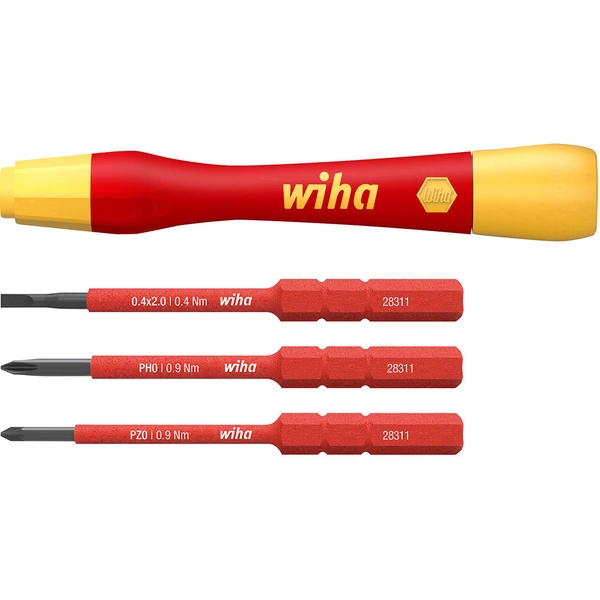 Wiha VDE Schraubendreher-Set 4teilig Schlitz, Kreuzschlitz Phillips, Pozidriv Wiha VDE Schraubendreher-Set 4teilig Schlitz, Kreuzschlitz Phillips, Pozidriv