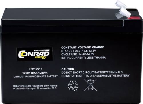 CE-12/10 Spezial-Akku LiFePo-Block Flachstecker LiFePO 4 12.8V 10000 mAh