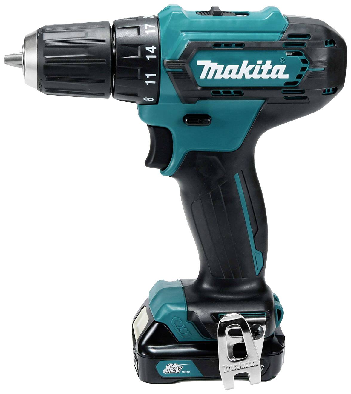 Makita DF333DSAE Akku-Bohrschrauber 12V 2Ah Li-Ion inkl. 2. Akku, inkl. Koffer