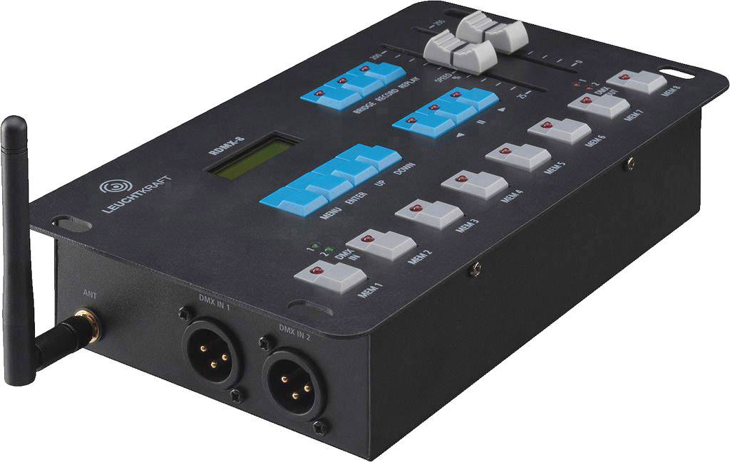 Leuchtkraft RDMX-8 DMX Controller 8-Kanal WLAN-fähig