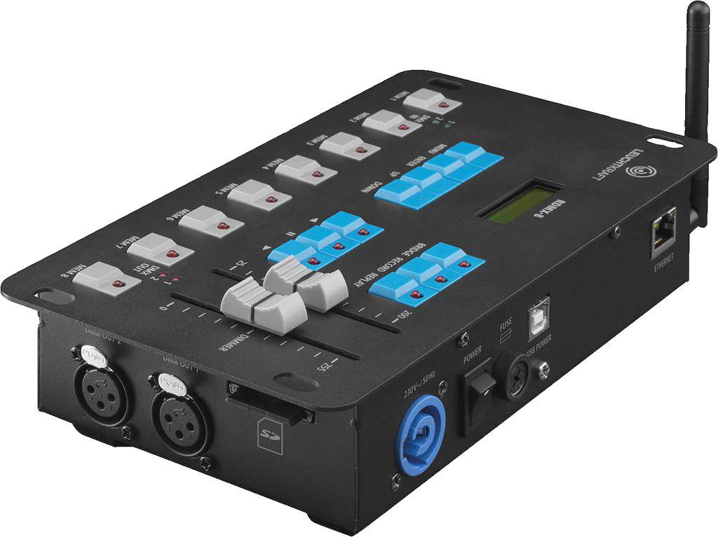 Leuchtkraft RDMX-8 DMX Controller 8-Kanal WLAN-fähig