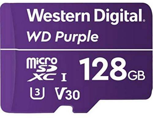 Western Digital Purple microSDHC-Karte 128GB Class 10, UHS-I, UHS-Class 3, v30 Video Speed Class opt