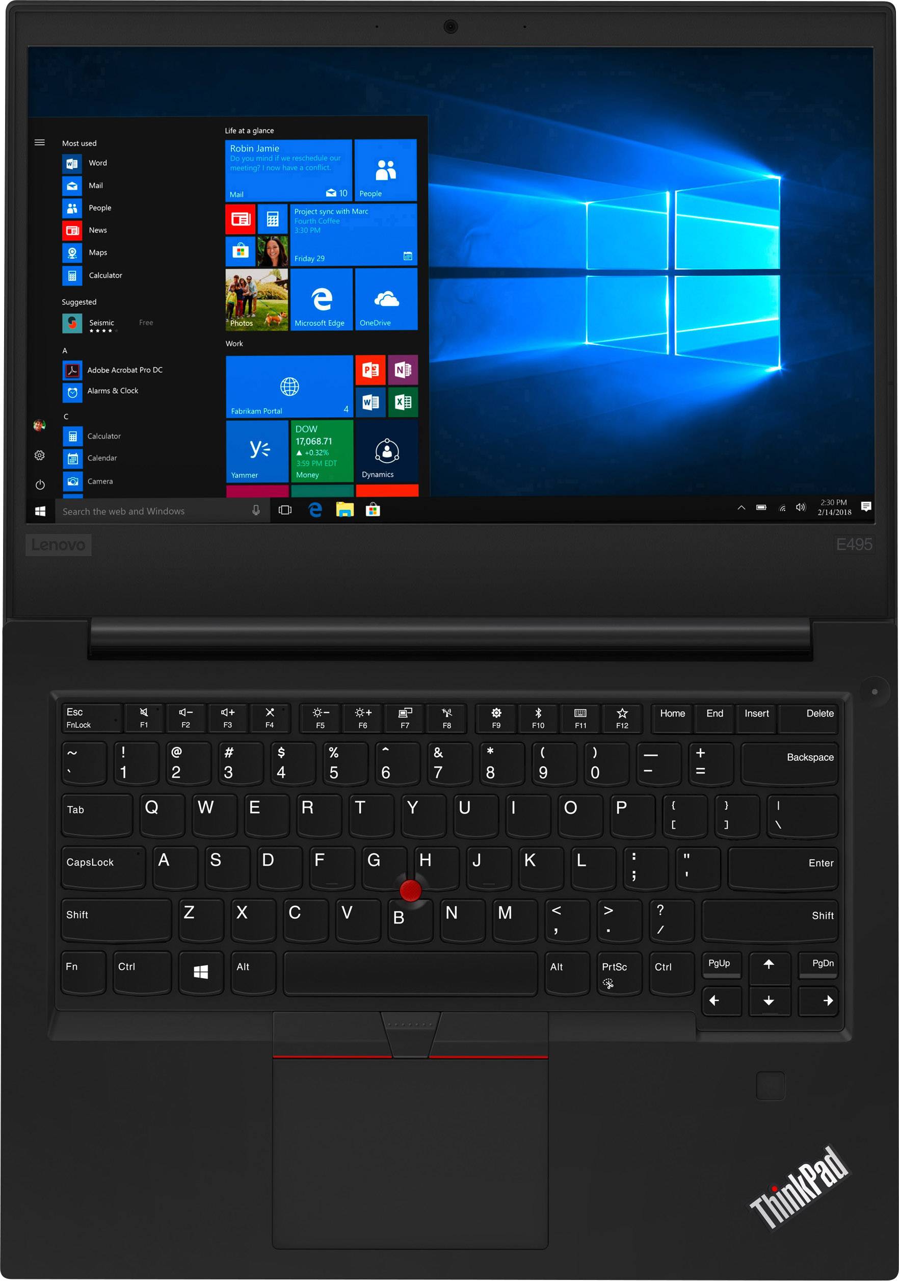 Lenovo ThinkPad E495 35.6cm (14.0 Zoll) Notebook AMD Ryzen 7 3700U 16GB 512GB SSD AMD Radeon Vega Graphics Vega 10 Windows® 10