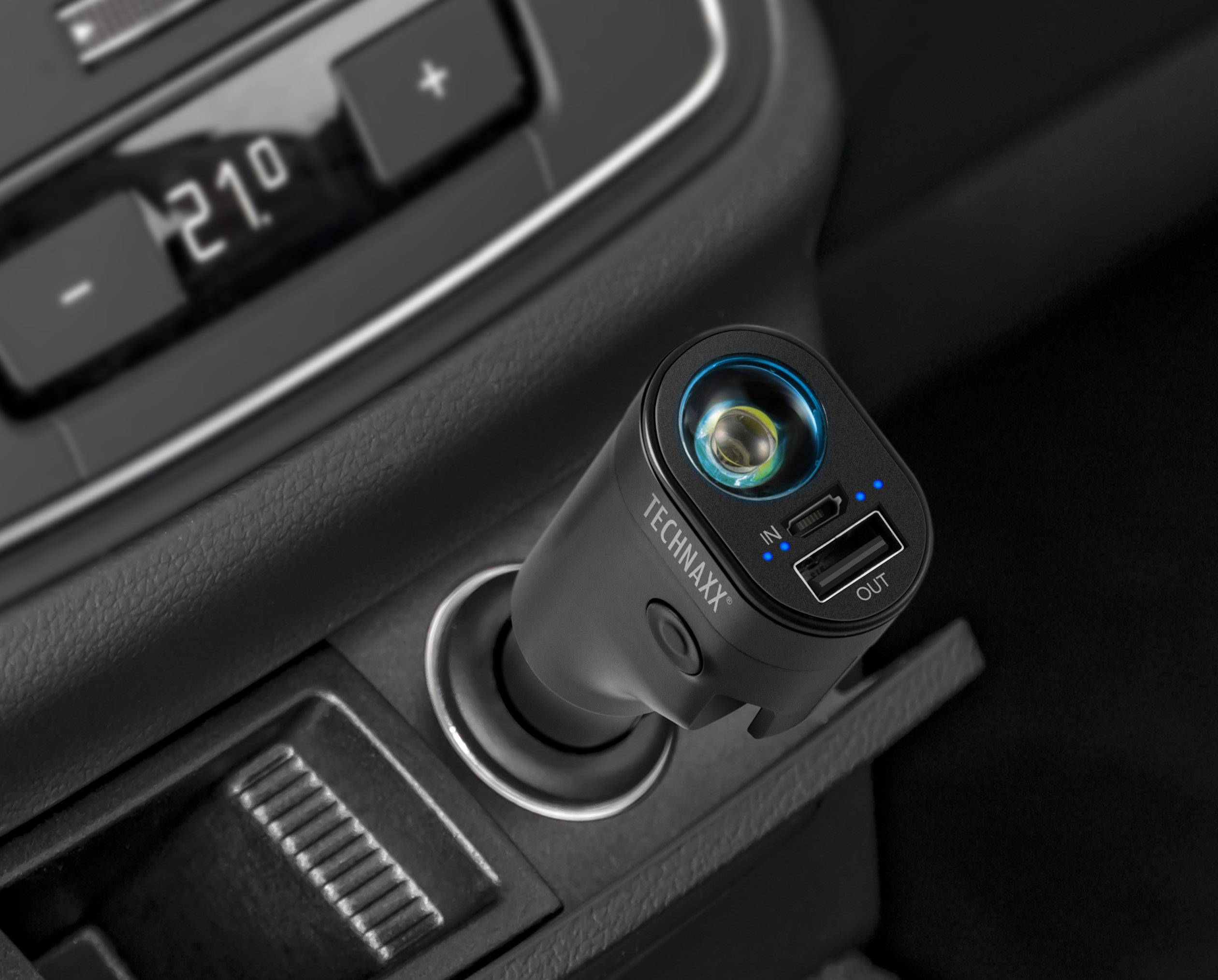 Technaxx Autoladegerät mit 6 integrierten Sicherheitswerkzeugen