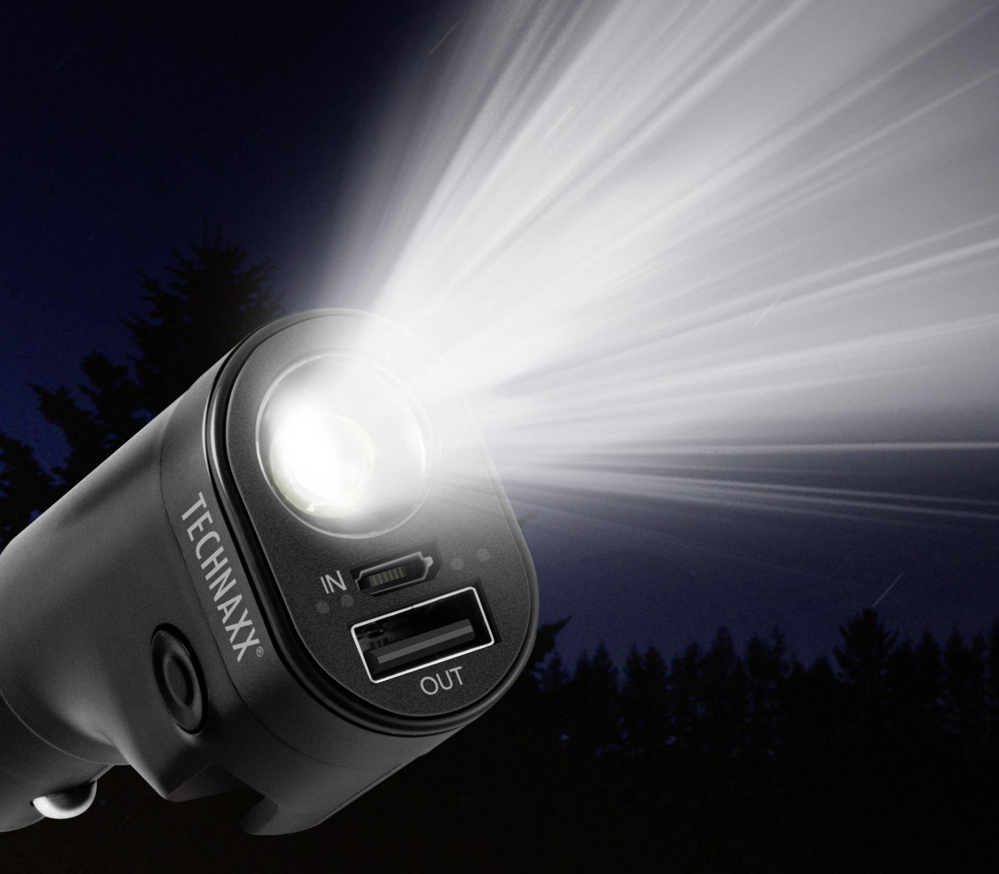 Technaxx Autoladegerät mit 6 integrierten Sicherheitswerkzeugen