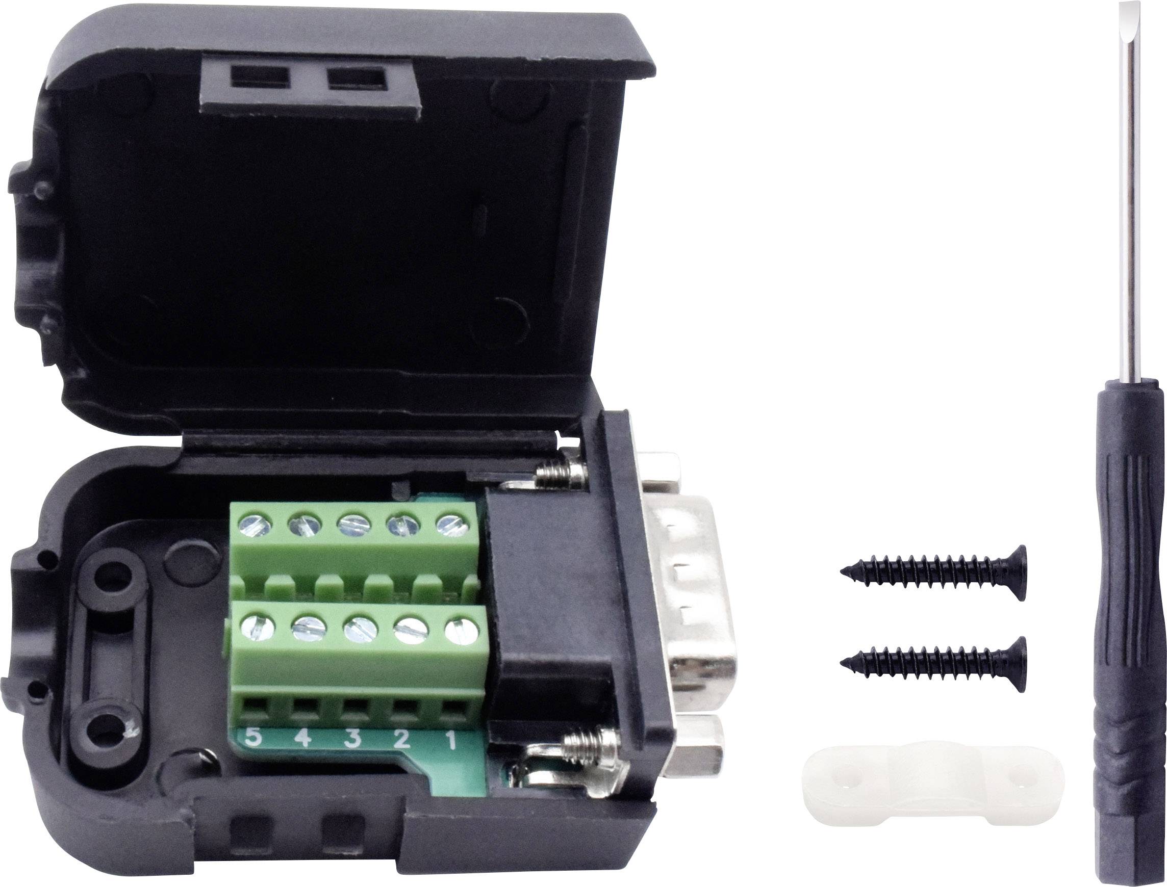 TRU COMPONENTS T190C4090 D-SUB Einbaustecker Polzahl: 9 Schrauben 1St.