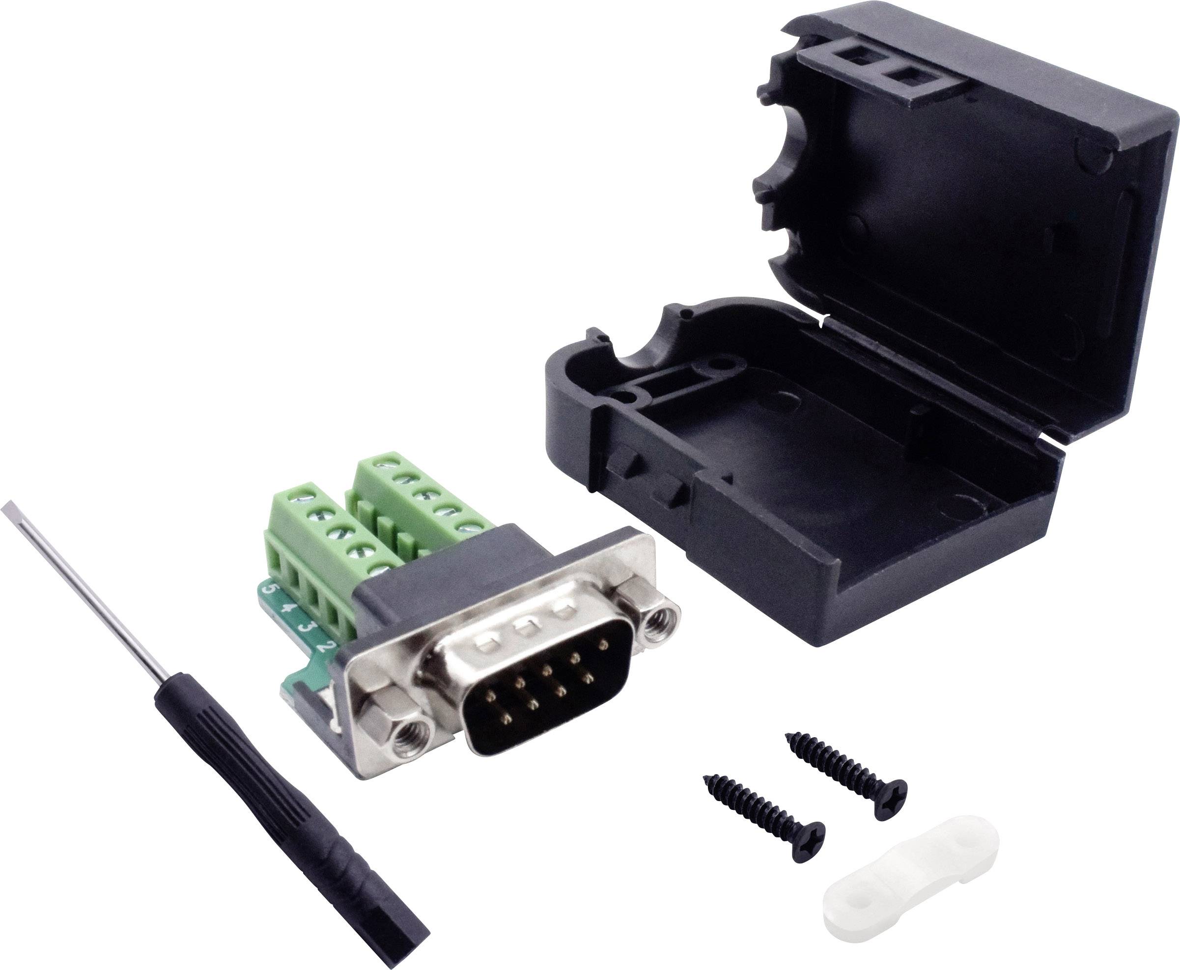 TRU COMPONENTS T190C4090 D-SUB Einbaustecker Polzahl: 9 Schrauben 1St.