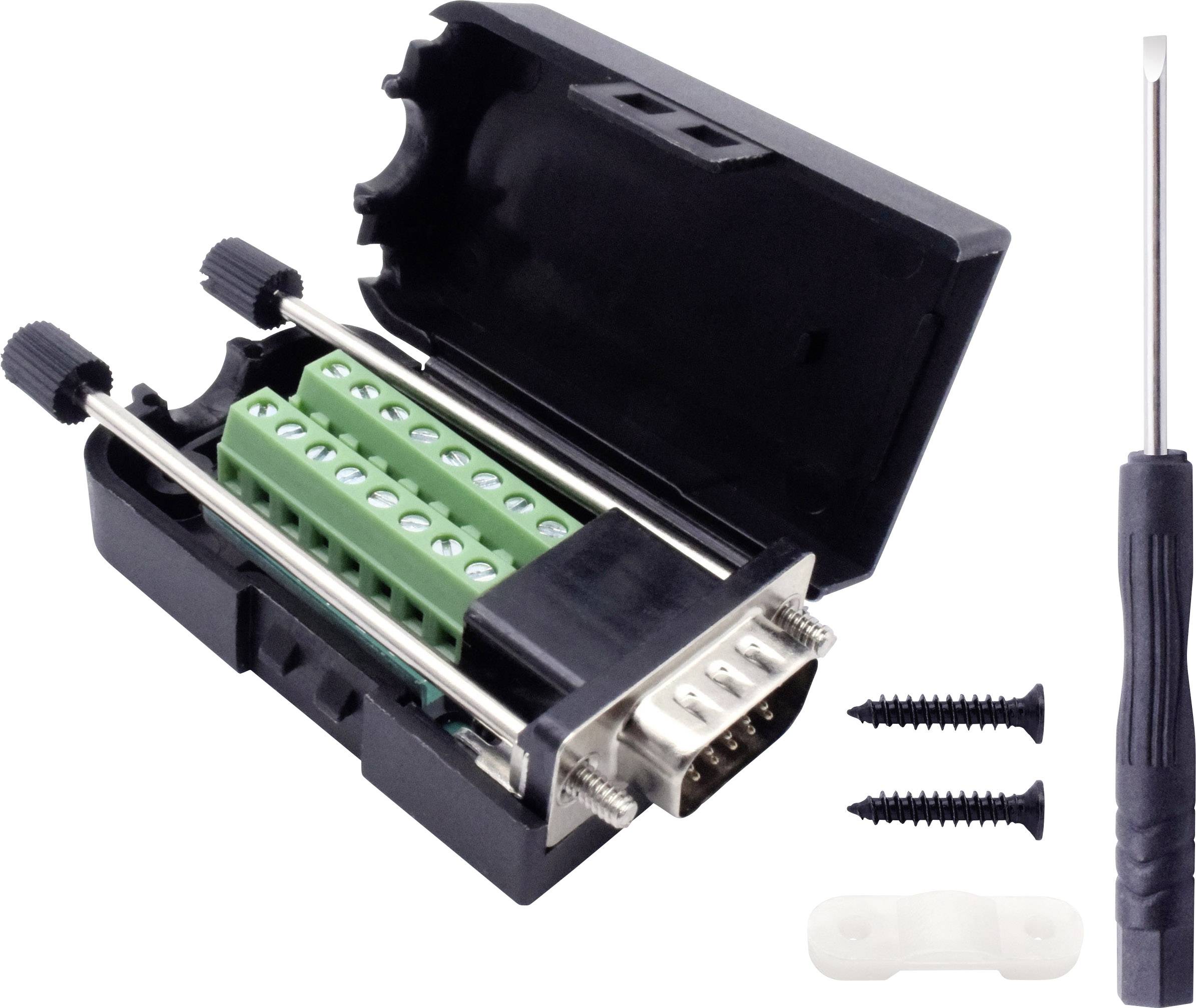 TRU COMPONENTS T1904C098 D-SUB Stiftleisten-Set Polzahl: 15 Schrauben 1St.