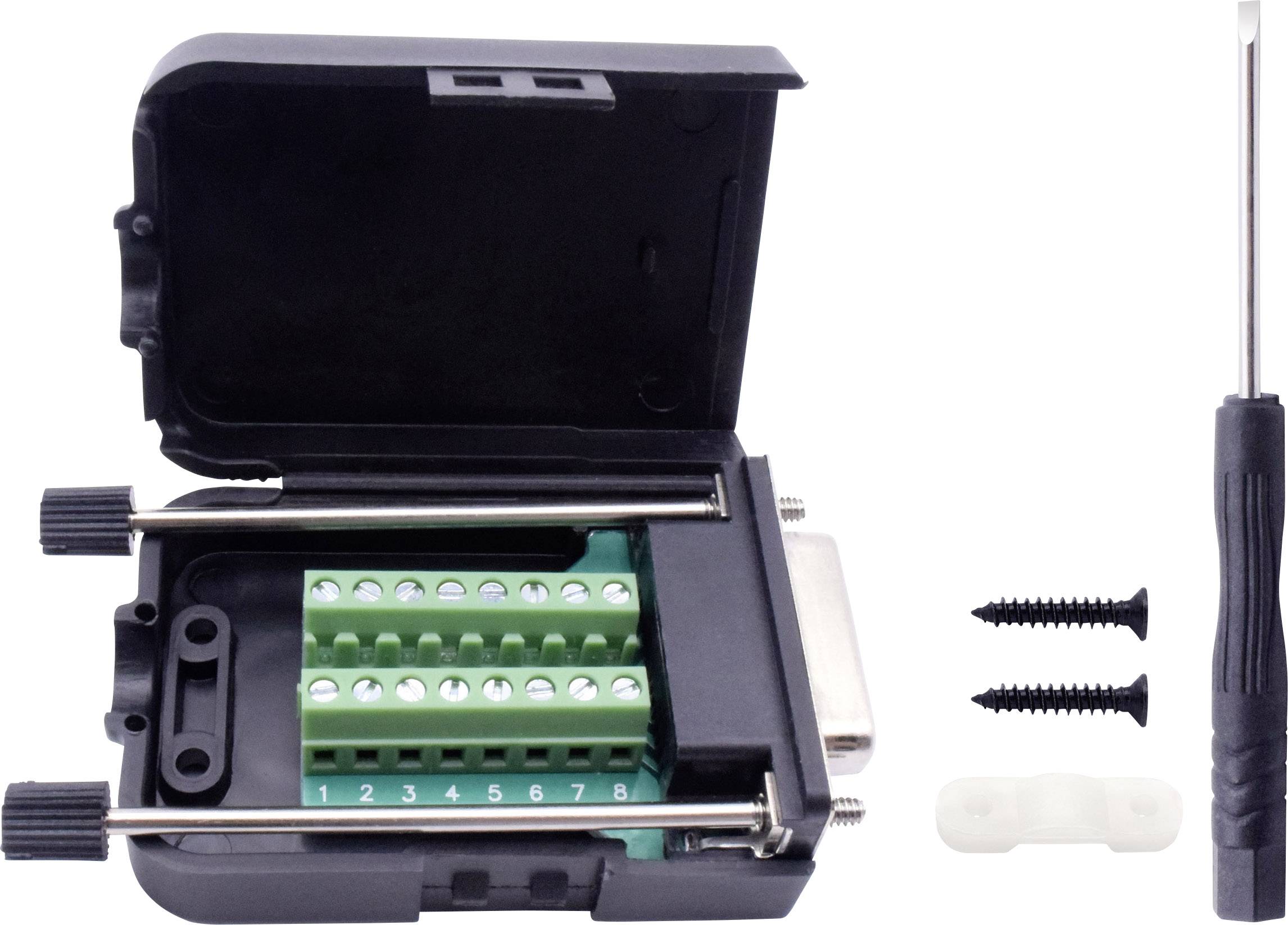 TRU COMPONENTS T1904C095 D-SUB Buchsenleisten-Set Polzahl: 15 Schrauben 1St.