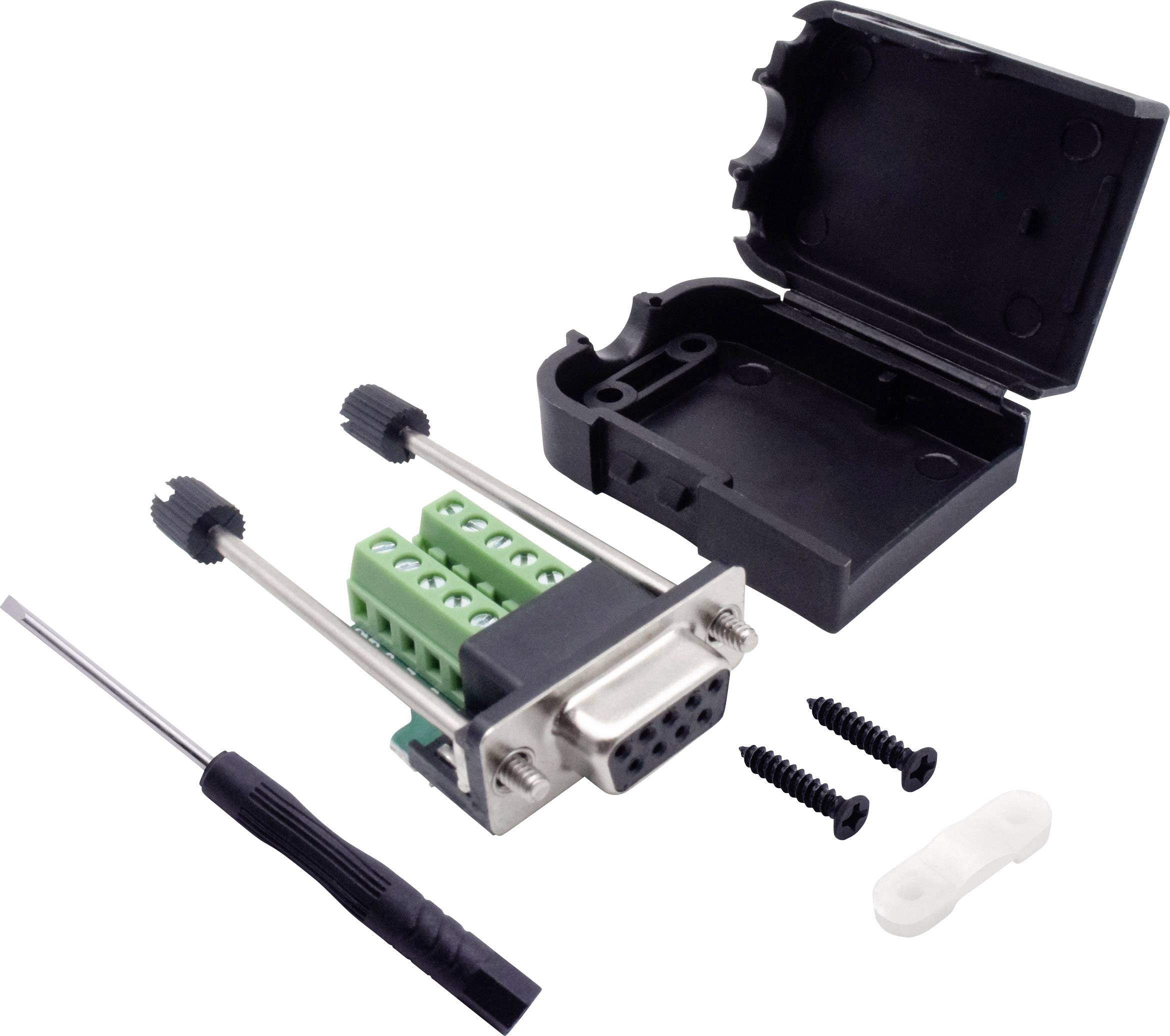 TRU COMPONENTS T190C4089 D-SUB Einbaubuchse Polzahl: 9 Schrauben 1St.