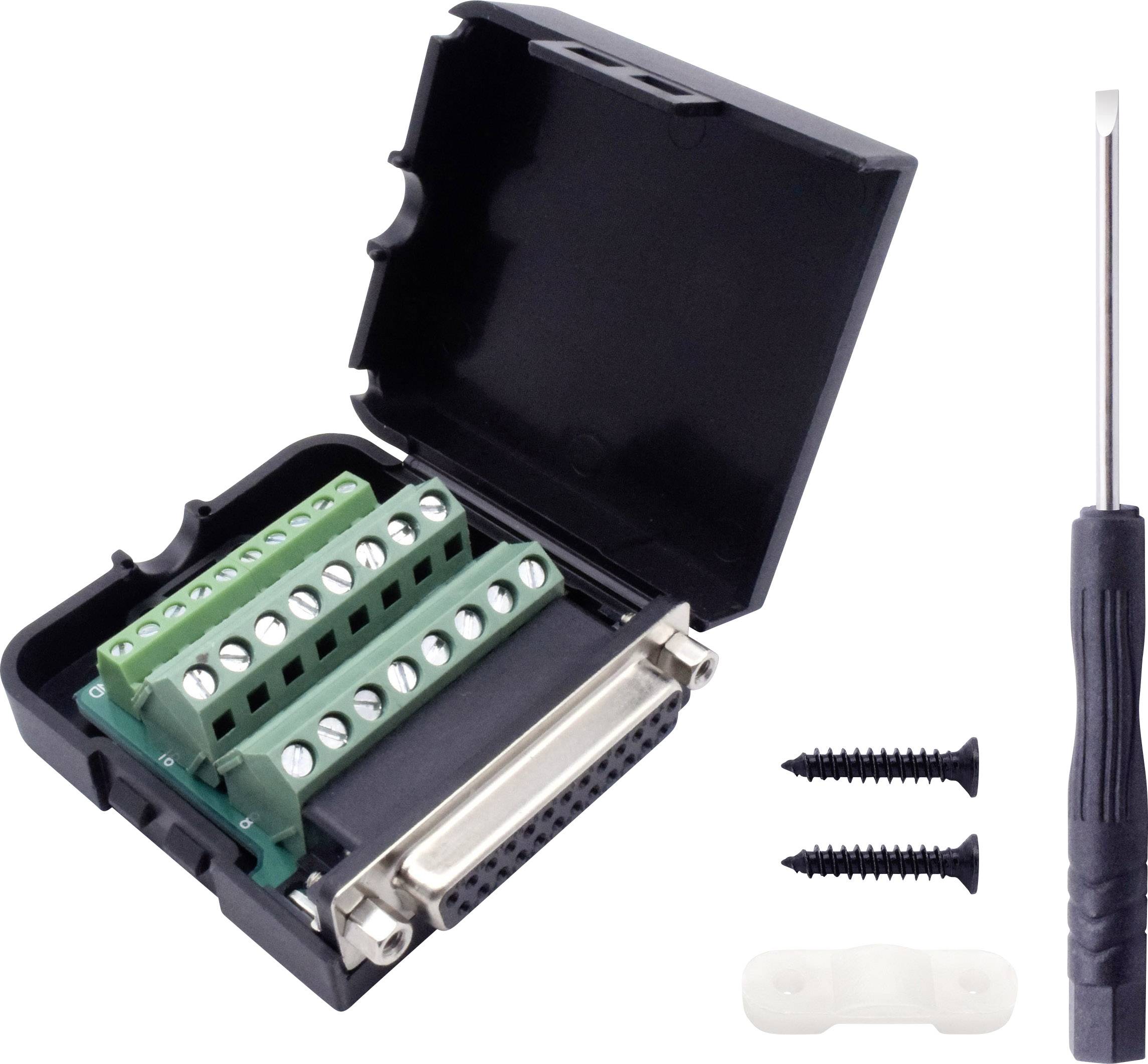 TRU COMPONENTS T1904C103 D-SUB Buchsenleisten-Set Polzahl: 25 Schrauben 1St.