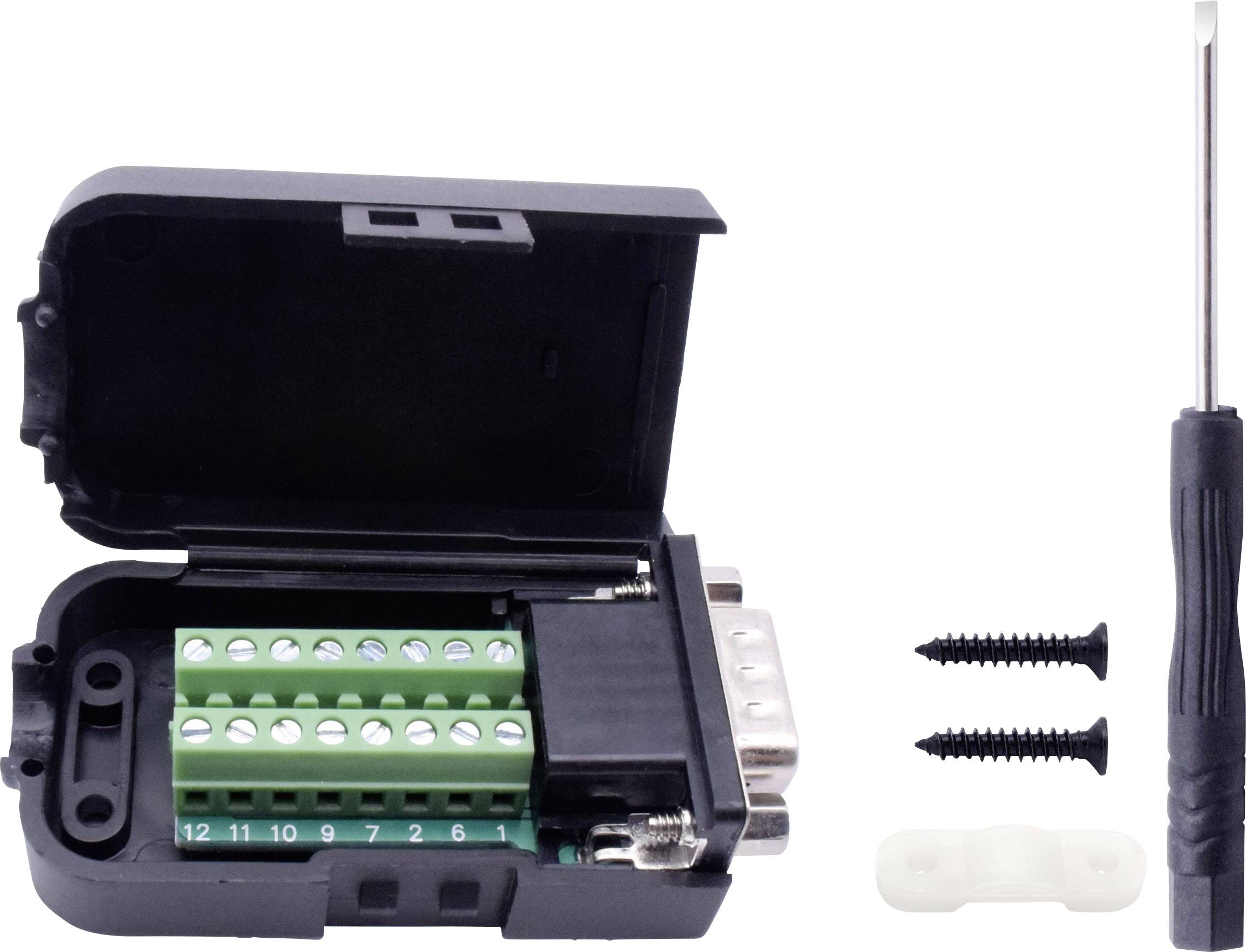 TRU COMPONENTS T1904C096 D-SUB Stiftleisten-Set Polzahl: 15 Schrauben 1St.