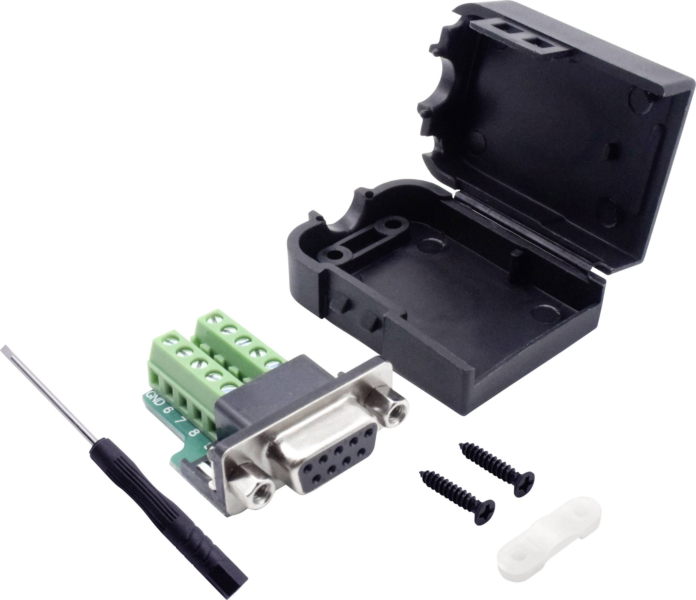 TRU COMPONENTS T1904C091 D-SUB Einbaubuchse Polzahl: 9 Schrauben 1St.